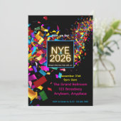 New Years Eve Fun Party Invitation (Debout devant)