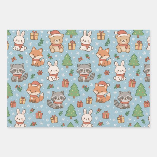 New Year's Eve in the forest Inpakpapier Vel (Voorkant)