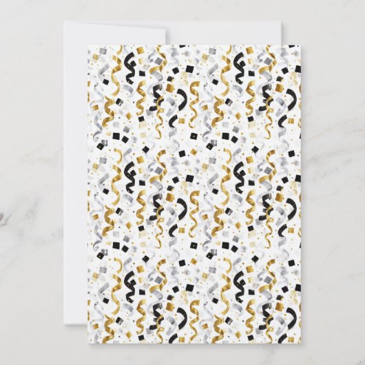 New Year's Eve Party Kaart (Achterkant)