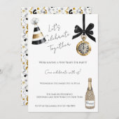 New Year's Eve Party Kaart (Voorkant / Achterkant)