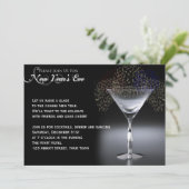 New Years Eve Party Kaart (Staand voorkant)
