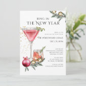 New Year's Eve Party Ring In The New Year Kaart (Staand voorkant)