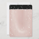 New Year's Eve Pink Champagne Bubbles Invitation (Dos)