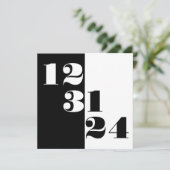 New Years Eve Save the Date 12 31 24 Bruiloft (Staand voorkant)