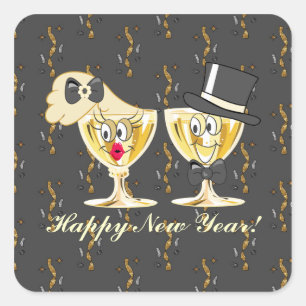 New Years Eve Vakantie sticker