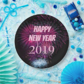 New Years Fireworks Papieren Bordje (Feest)