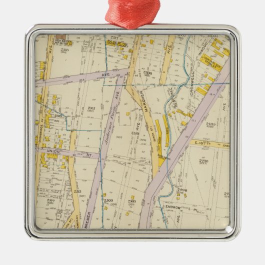 New York 10 Metalen Ornament (Voorkant)