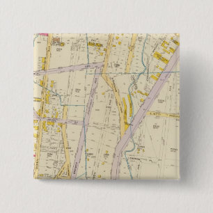 New York 10 Vierkante Button 5,1 Cm