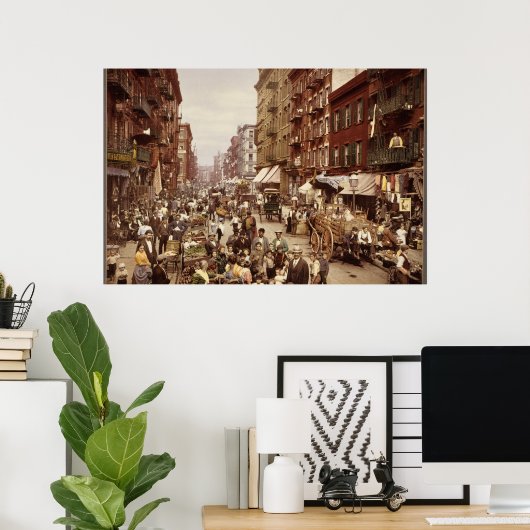 New York 1890 Poster (Thuiskantoor)