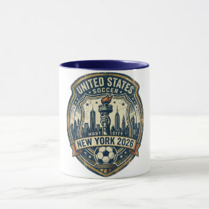 New York 2026 Wereldkampioenschap Gaststad Vintage Mok