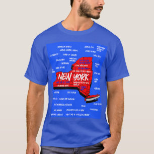 New York 3d carte design T-Shirt