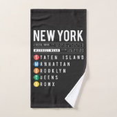 New York 5 Boroughs (Serviette à main)