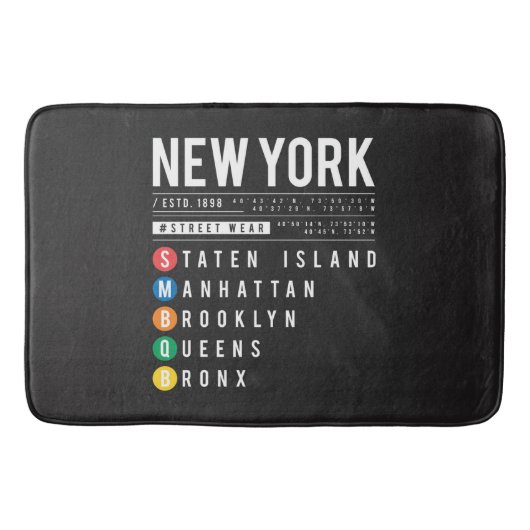 New York 5 Boroughs Badmat (Voorkant)