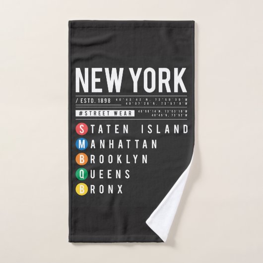 New York 5 Boroughs Handdoek (Handdoek)