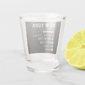 New York 5 Boroughs Shot Glas (Achterkant)