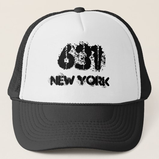 New York 631 area code. Trucker Pet (Voorkant)