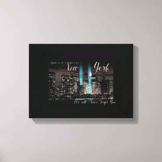 New York 9-11 Memorial Canvas Afdruk (Voorkant)