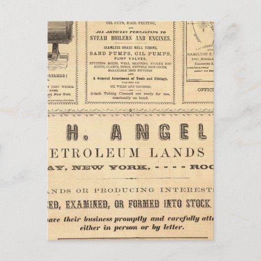 New York Advertisements Briefkaart (Voorkant)