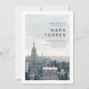 New York Afstuderen Aankondiging
