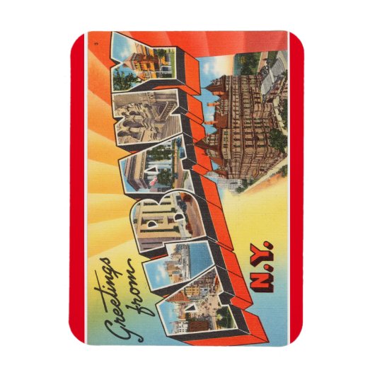 New York, Albany Magnet Magneet (Verticaal)