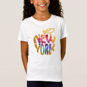 New York Apple, NYC. Waterverf Calligrafie Art. T-shirt