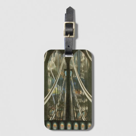 New York Architecture, Brooklyn Bridge Bagagelabel (Voorkant (verticaal))
