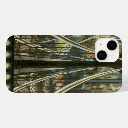 New York Architecture, Brooklyn Bridge Case-Mate iPhone Case (Achterkant (horizontaal))
