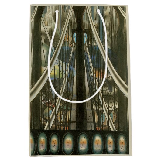 New York Architecture, Brooklyn Bridge Medium Cadeauzakje (Voorkant)