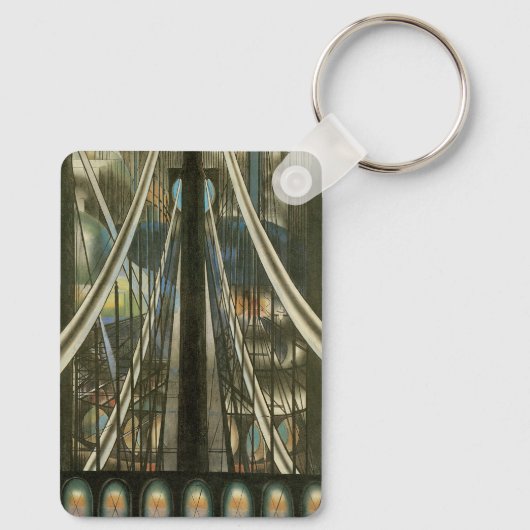 New York Architecture, Brooklyn Bridge Sleutelhanger (Achterkant)