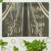 New York Architecture, Brooklyn Bridge Theedoek (Gevouwen)