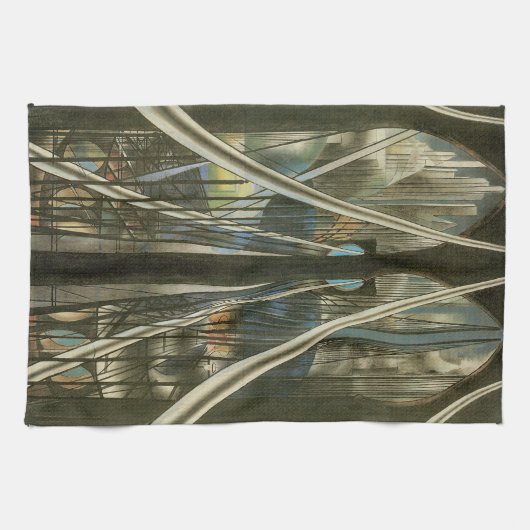 New York Architecture, Brooklyn Bridge Theedoek (Horizontaal)