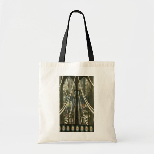  New York Architecture, Brooklyn Bridge Tote Bag (Voorkant)