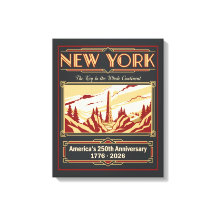 New York Art Deco Amerika 250ste verjaardag