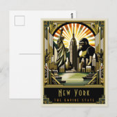 New York | Art. Deco Briefkaart (Voorkant / Achterkant)