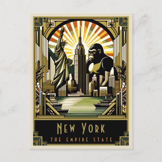 New York | Art. Deco Briefkaart (Voorkant)