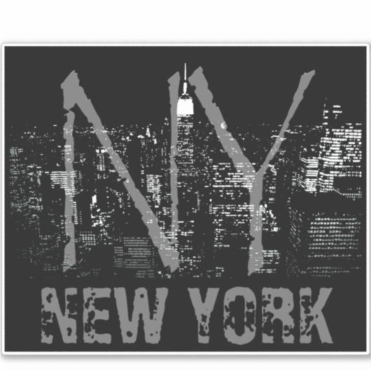 New York Art Sticker - Aangepaste NYC-decalen (Voorkant)