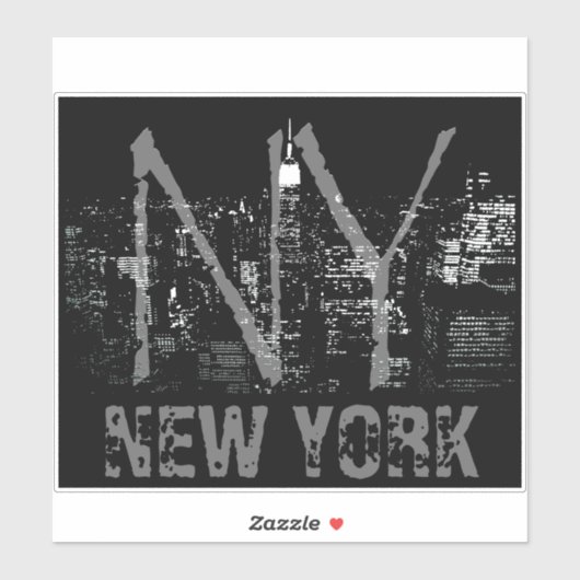 New York Art Sticker - Aangepaste NYC-decalen (Vel)