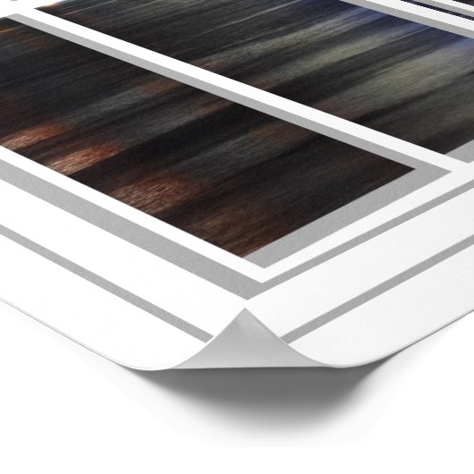 New York At Night White 24 Pane Open Window Poster (Coin)