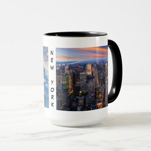 New York avec deux monuments, Mug (Devant droit)