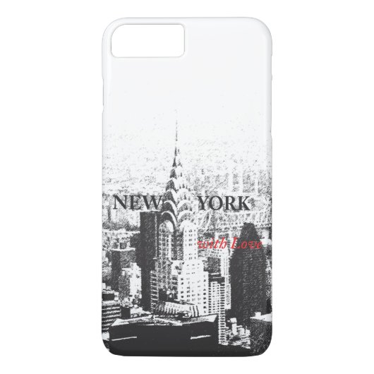 New York avec Love iPhone 7 coque (Dos)