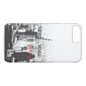 New York avec Love iPhone 7 coque (Dos (Horizontal))