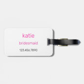 New York Bachelorette - Bruid in de stad Bagagelabel (Achterkant horizontaal)