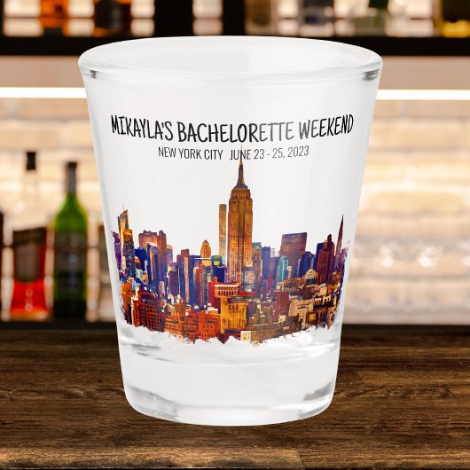 New York Bachelorette Weekend Verre de tir