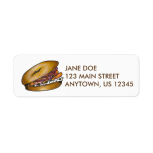 New York Bagel met Lox en Capers Foodie Labels