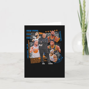 New York Basketball Team Squad Design Kaart
