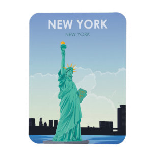 New York beeld van de vrije reis Magneet