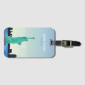 New York beeld van de vrijheid van reizen Bagagelabel (Voorkant (horizontaal))