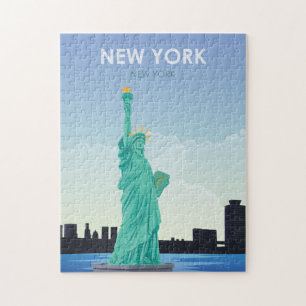 New York beeld van de vrijheid van reizen Legpuzzel