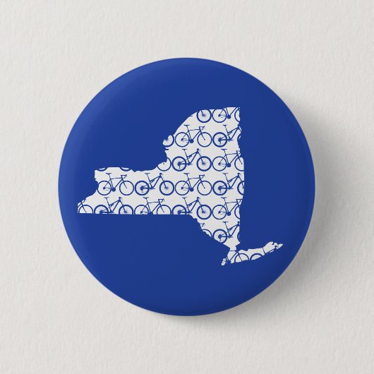 New York Bike Ronde Button 5,7 Cm (Voorkant)