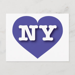New York Blue Heart - Ik hou van NY Briefkaart